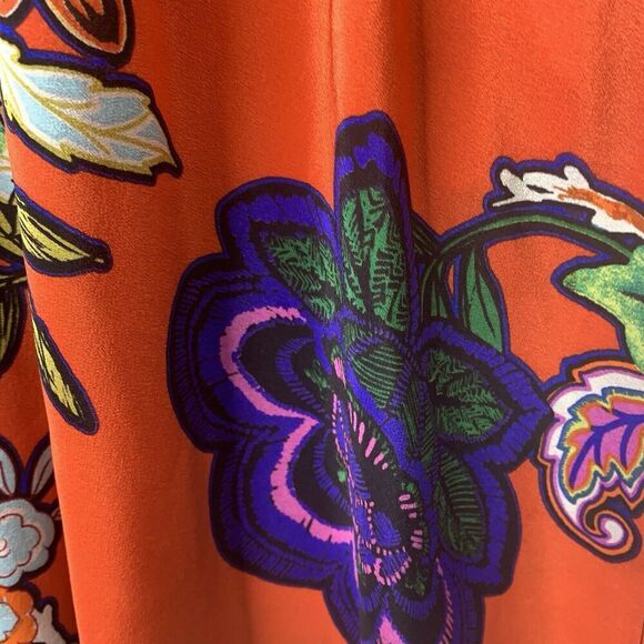 Anthropologie Maeve Larkhill 100% Silk Trapeze Dress Womens Size Small NWT $145 - Picture 15 of 15